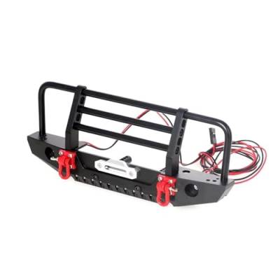 Kompatibel Mit Traxxas Für TRX4 Für TRX6 Für Axial Für SCX10 1/10 RC Crawler Autozubehör Teile Aluminium Frontstoßstange RC-Stoßstange von hjuink